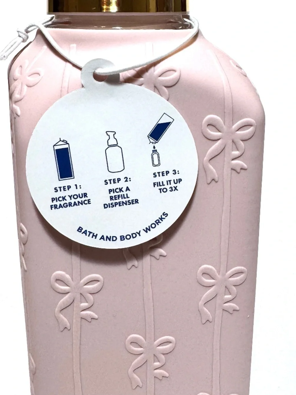 PINK BOWS Foaming Hand Soap Dispenser